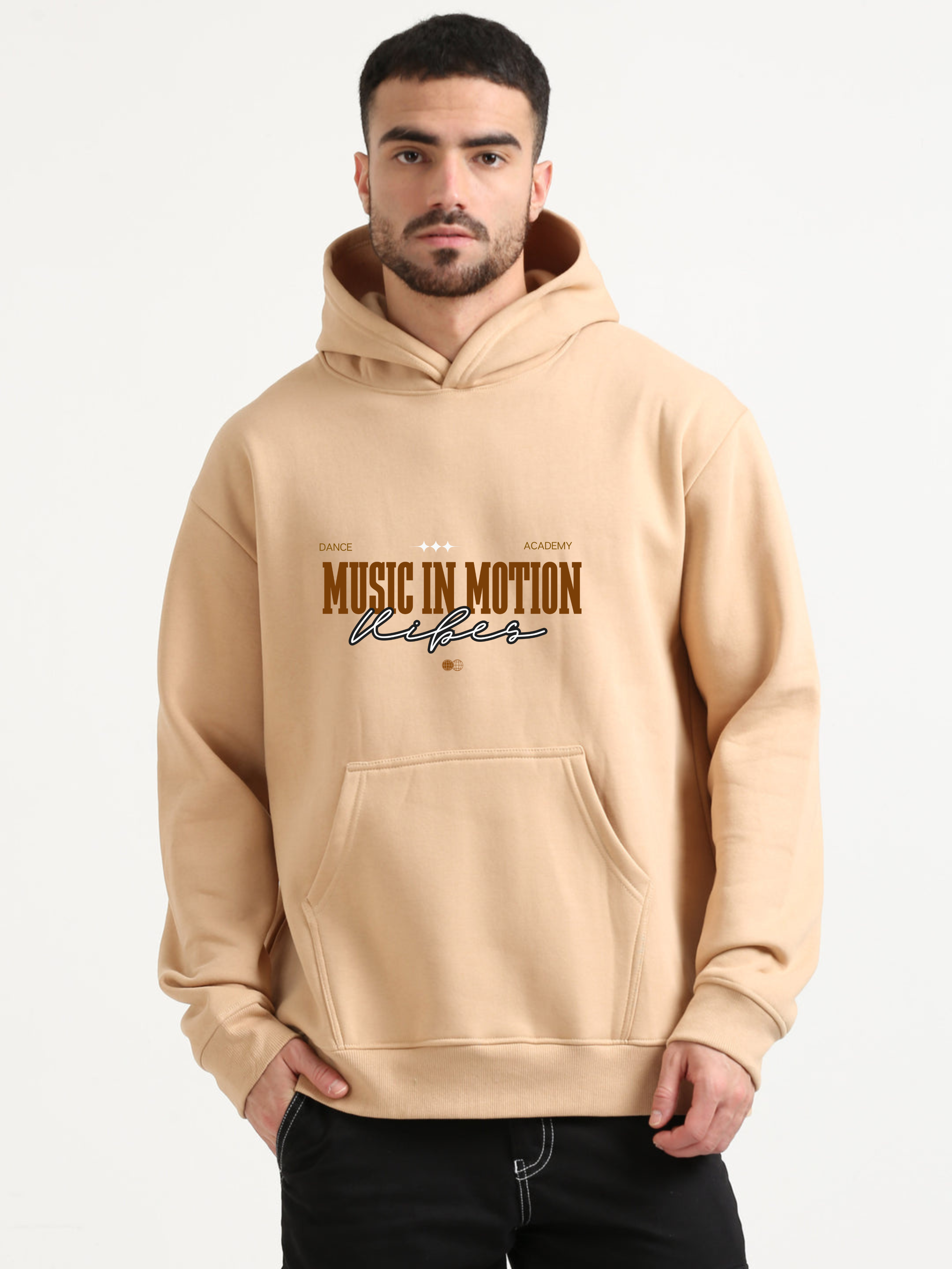 MIM HODDIES PREMIUM 400GSM Export Quality Beige (FRONT VIEW)